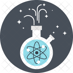 256x256 Chemistry Icon Of Flat Style