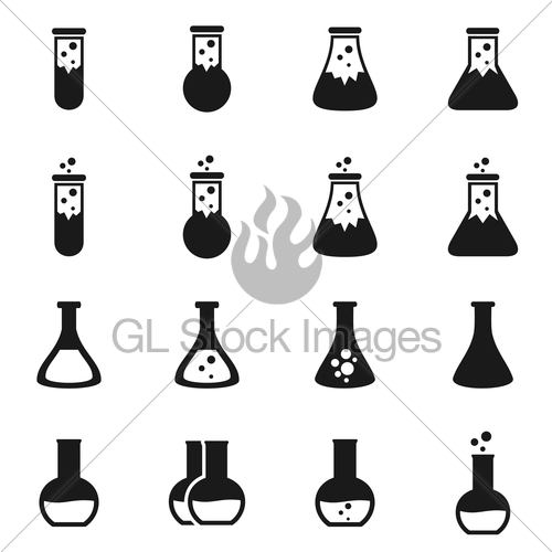 500x500 Chemistry Icon Gl Stock Images