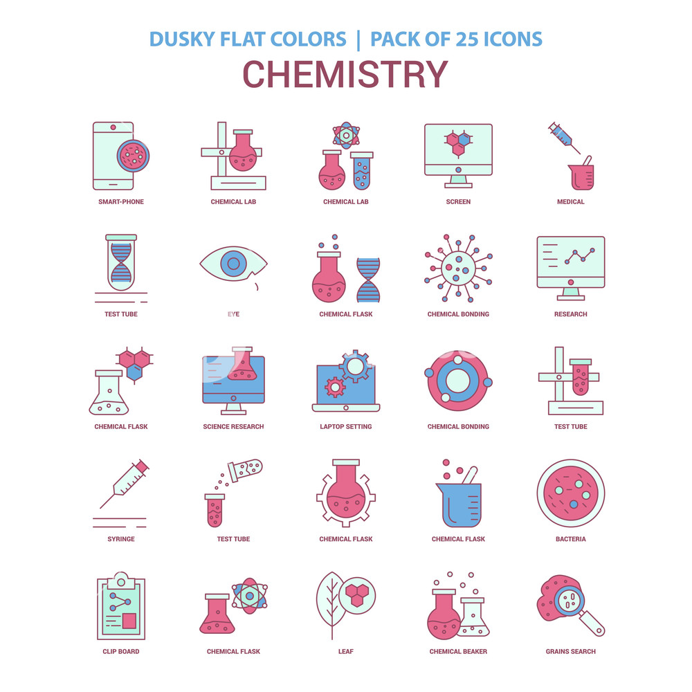 1000x1000 Chemistry Icon Dusky Flat Color