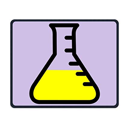 425x425 Mouse Pad Chemistry Icon Glass Tube Love Rectangle