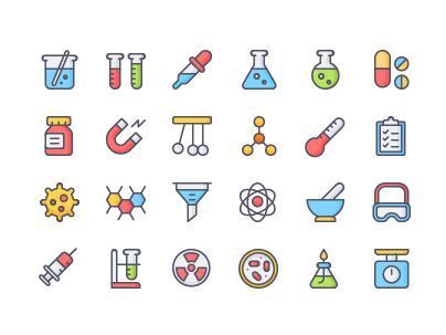404x303 Free Colorful Chemistry Icons Png Photoshop