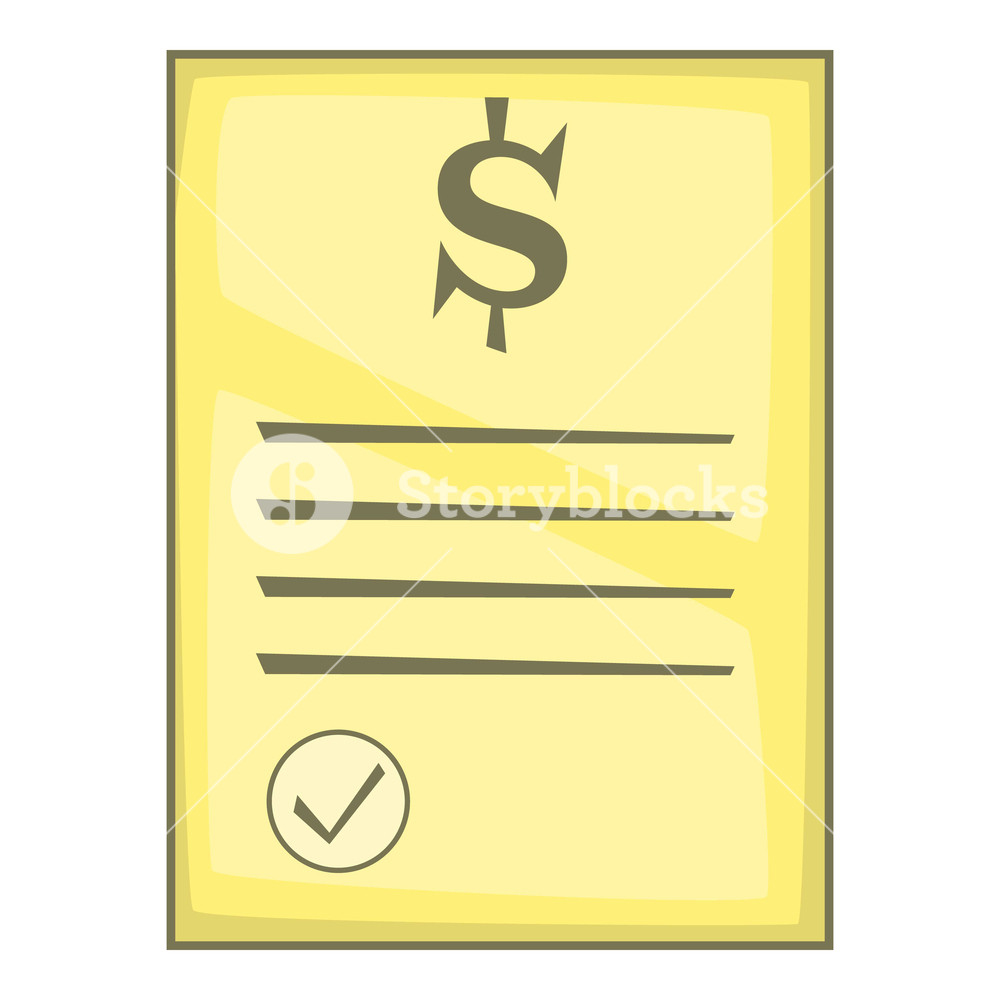 1000x1000 Cheque Icon Cartoon Illustration Of Cheque Vector Icon For Web