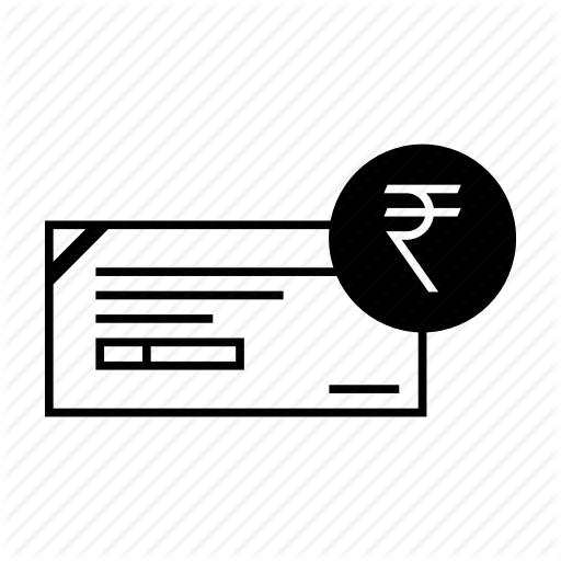 512x512 Banking, Cheque, Dd, Financial, Instrument, Payment, Rupee Icon