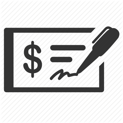 512x512 Blank Cheque, Check, Cheque, Dishonoured Cheque, Money, Pay, Sign Icon
