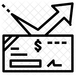 256x256 Bounce Cheque Icon Of Line Style