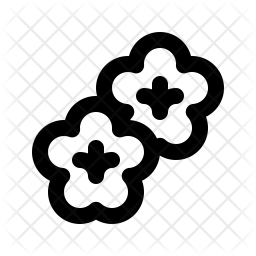 256x256 Cherry Blossom Icon Of Line Style