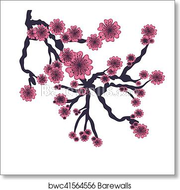 362x382 Cherry Blossom Icon Iimage, Art Print Barewalls Posters Prints