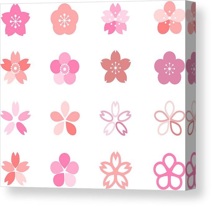 678x663 Icon Of Cherry Blossom Canvas Print Canvas Art