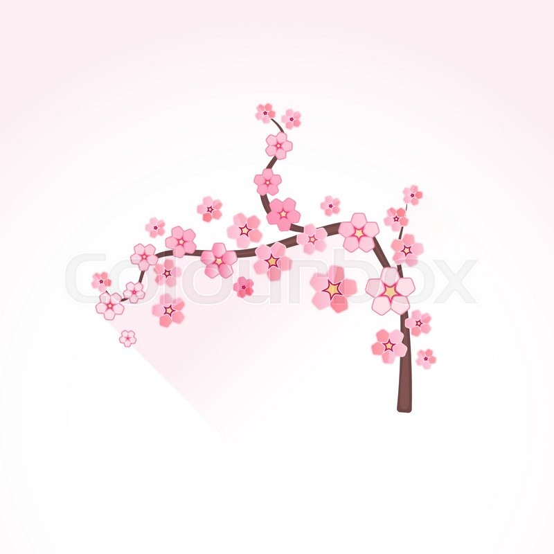 800x800 Vector Pink Color Flat Design Japan Stock Vector Colourbox