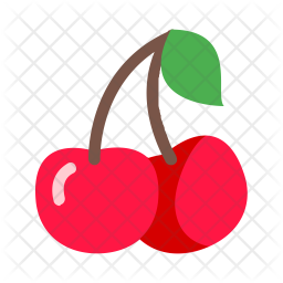 256x256 Cherry Icon Of Flat Style