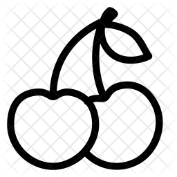 256x256 Cherry Icon Of Line Style