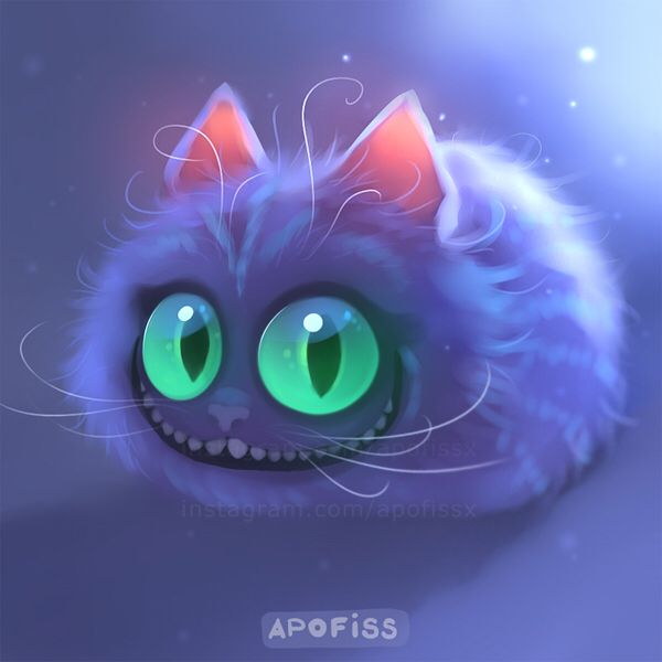 600x600 Cartoon Fun Cheshire Cat Drawing