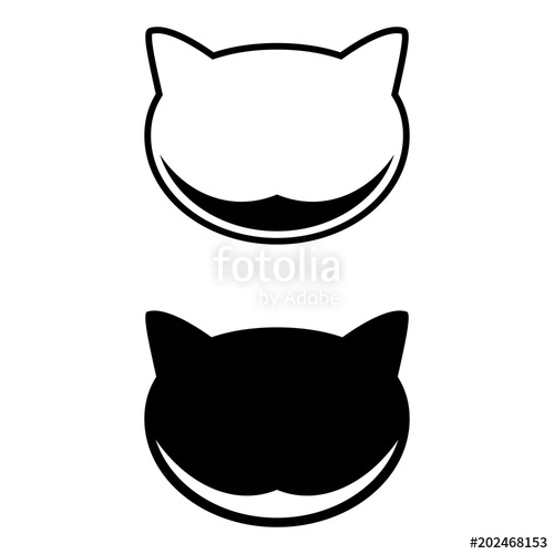 500x500 Cheshire Cat, Set Of Icon Abstract Concept Vector Illustration