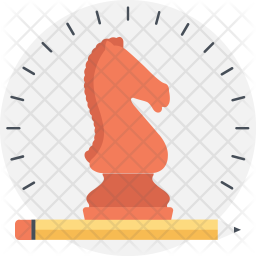 256x256 Knight Chess Icon Of Flat Style