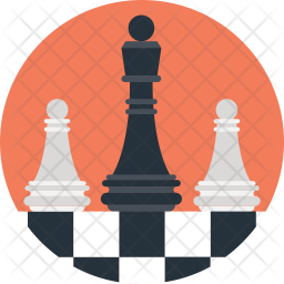 Chess Board Icon Of Flat Style 256x256 Chess Board Icon Of Flat Style