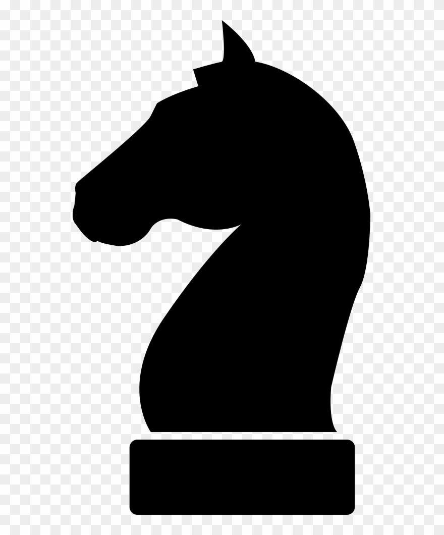 Horse Black Head Silhouette Of A Chess Piece Png 880x1060 Horse Black Head Silhouette Of A Chess Piece Png