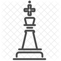 256x256 Chess King Icon Of Line Style