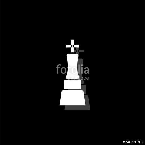 500x500 Chess King Icon Flat Stock Image And Royalty Free Vector