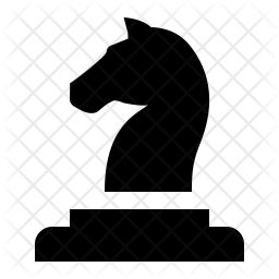 256x256 Knight Icon Of Glyph Style