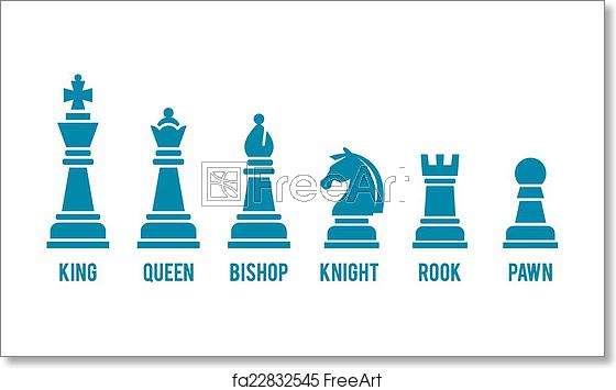 560x355 Free Art Print Of Named Chess Piece Icons Set Of Named Chess