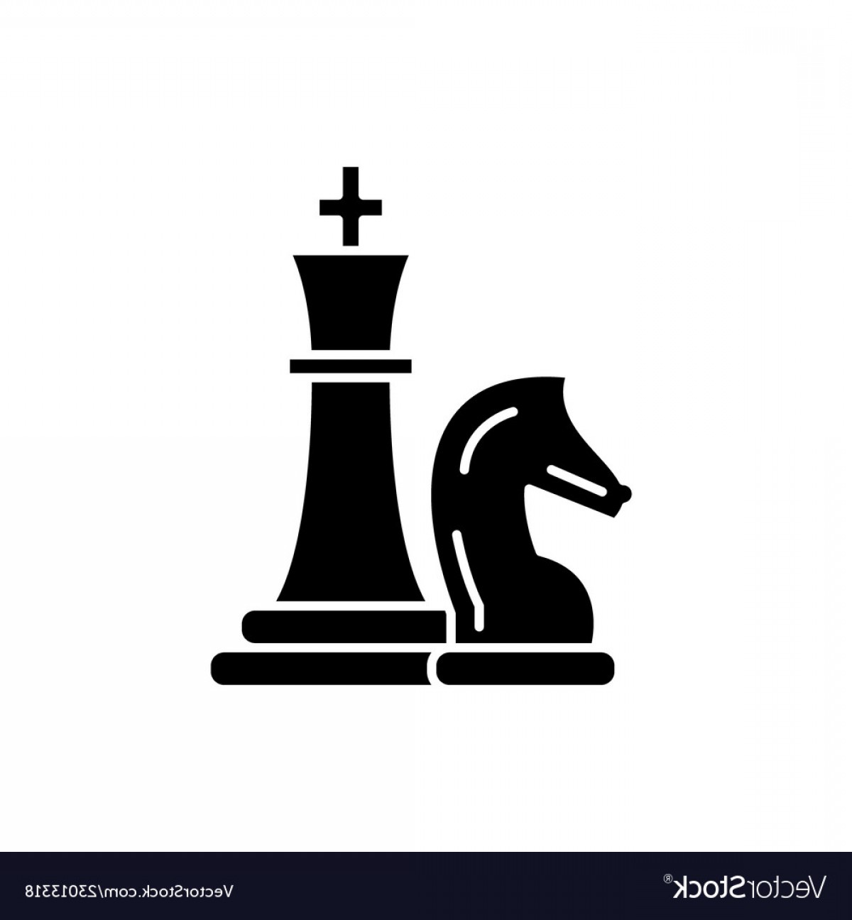 1200x1296 Chess Pieces Knight And Queen Black Icon Vector Soidergi