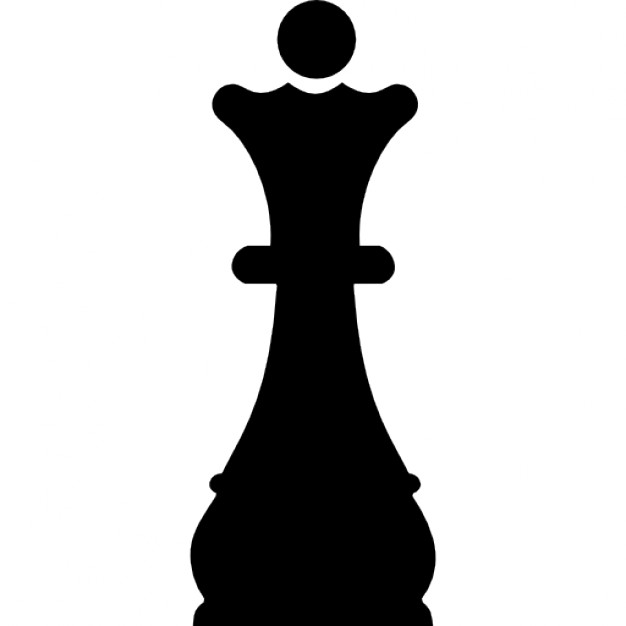 626x626 Chess Queen Silhouette