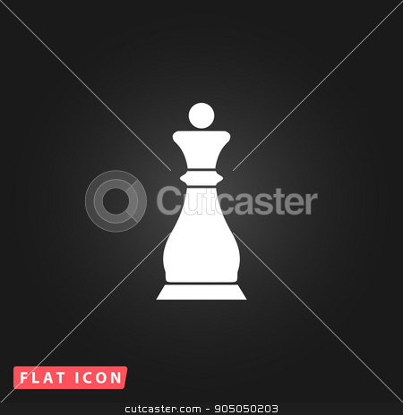 450x464 Chess Queen Icon Stock Vector