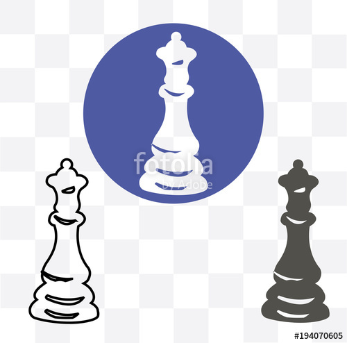 500x494 Vector Illustration Of Chess Queen Icon Black Chess Queen Icon