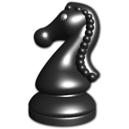 Knight Black Icon 256x256 Knight Black Icon