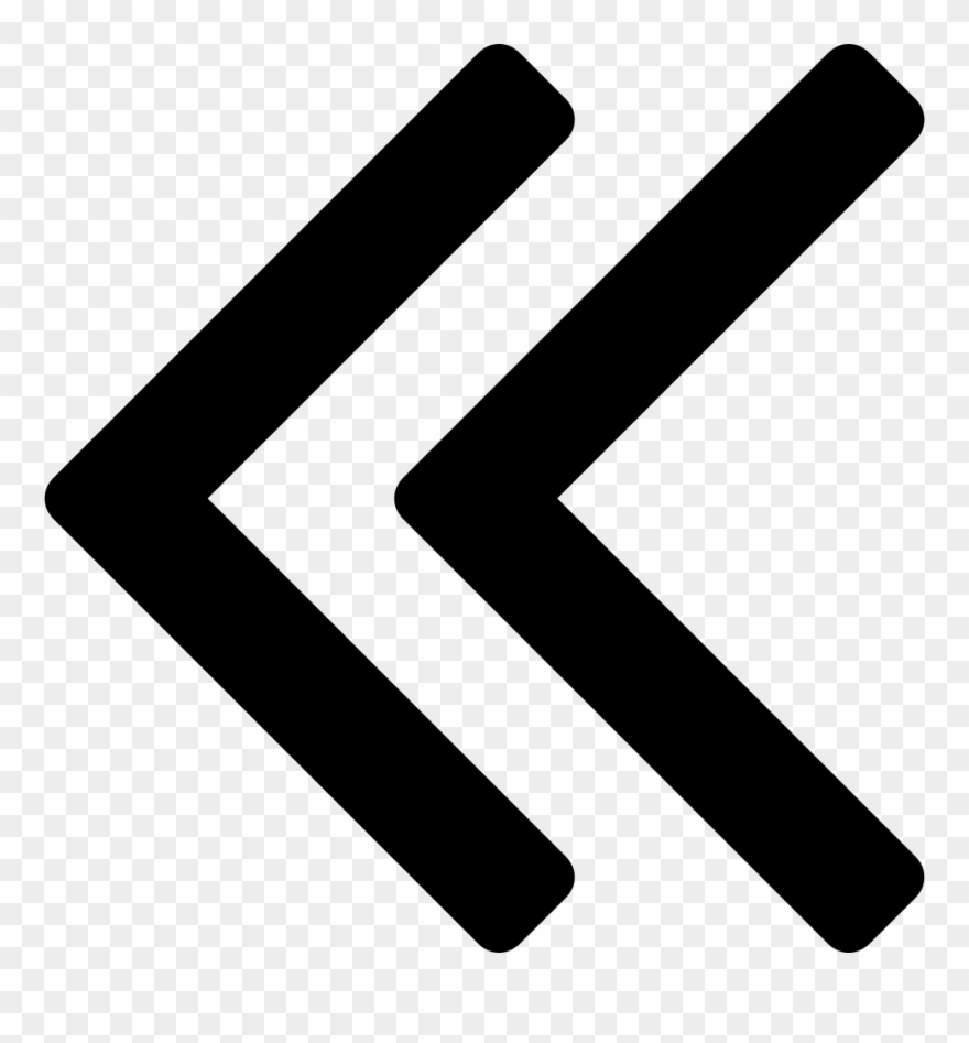 880x947 Double Left Chevron Png Icon Free Download