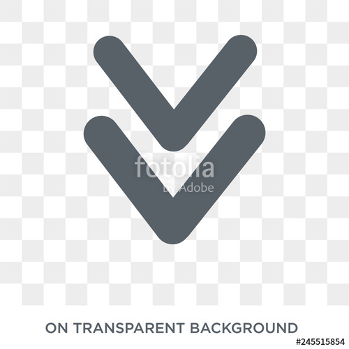 500x500 Down Chevron Icon Trendy Flat Vector Down Chevron Icon