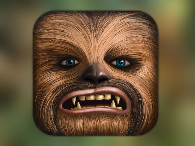 800x600 Chewbacca Ios Icon Star Wars Fan Art