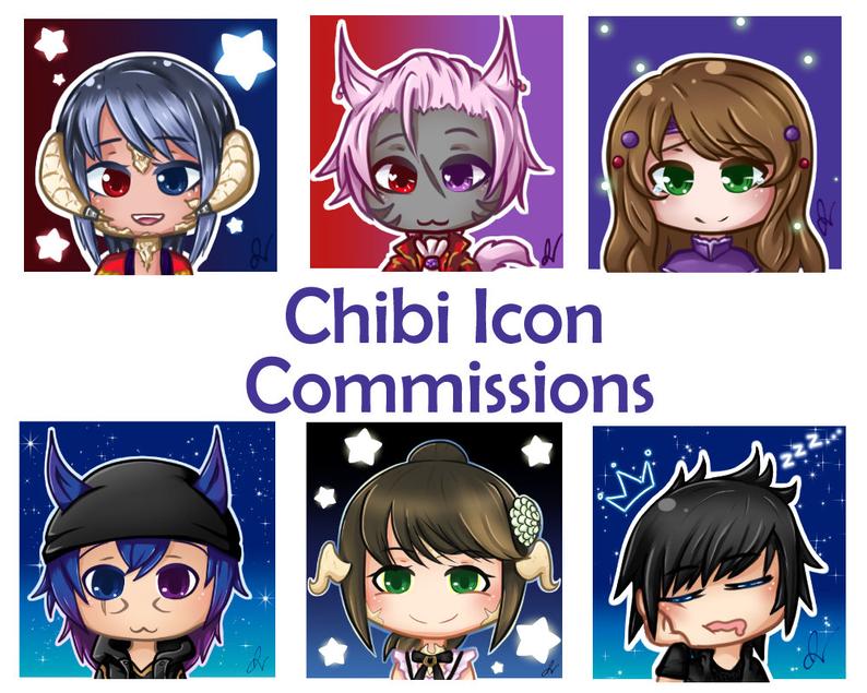 794x635 Chibi Icon Commissions Digital Only Etsy