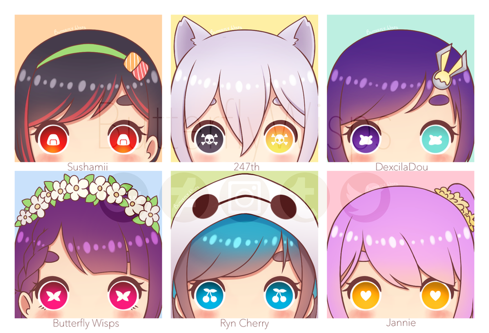 955x650 Butterfly Wisps' Art, Matching Chibi Icons For Myself And Some