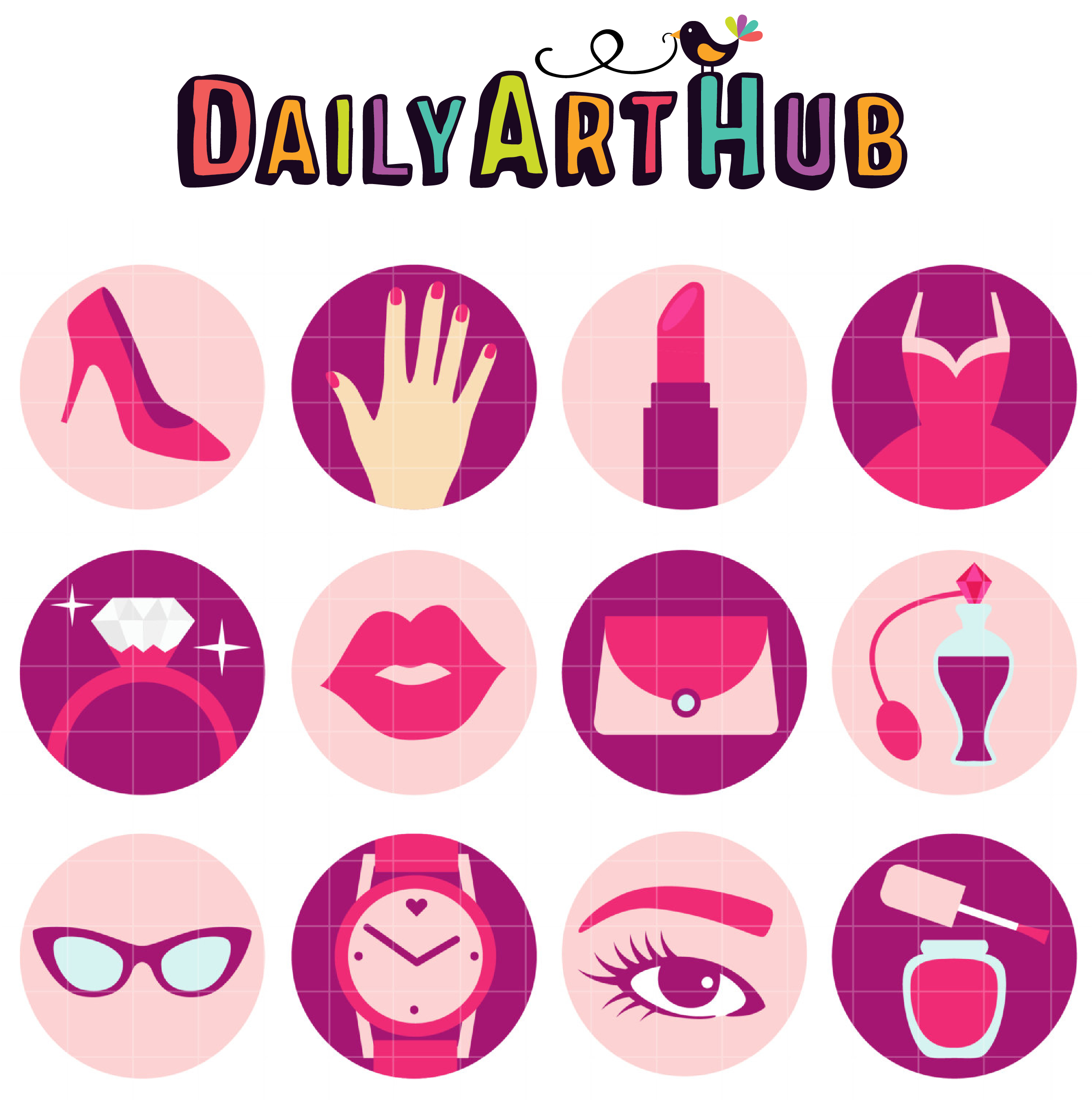 2497x2516 Style Chic Icons Art Set Daily Art Hub Free Clip Art Everyday
