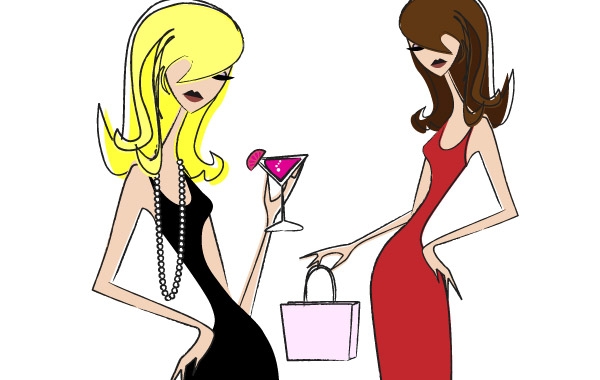 600x380 Cocktail Chic Vector Graphics Hd Icon