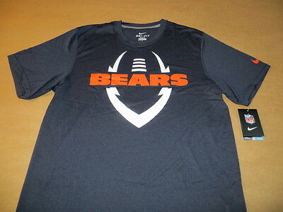 400x300 Chicago Bears Nfl Men's Football Icon Nike Dri Fit Navy Blue T