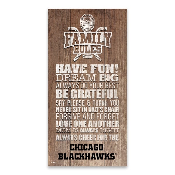 Shop Chicago Blackhawks Family Rules Icon Wood Printed Canvas 600x600 Shop Chicago Blackhawks Family Rules Icon Wood Printed Canvas