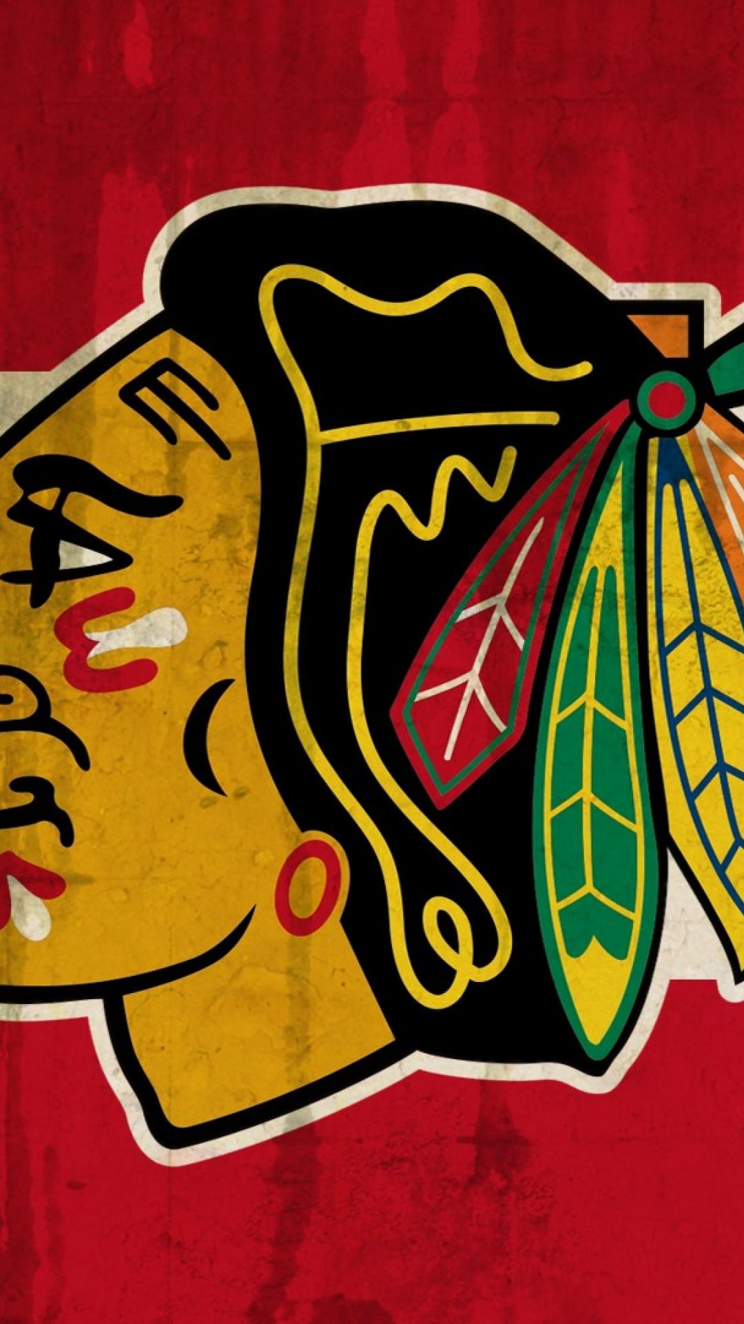 Chicago Blackhawks Nhl Ice Hockey Logos Sports Wallpaper 1080x1920 Chicago Blackhawks Nhl Ice Hockey Logos Sports Wallpaper