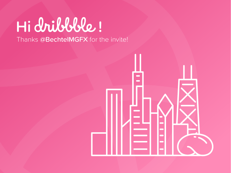 800x600 Chicago Skyline Line Icon