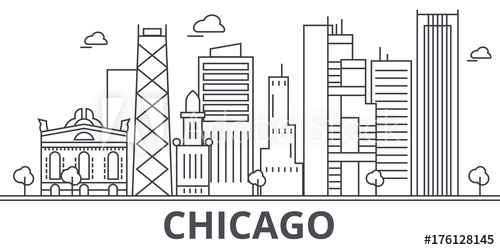 Chicago Skyline Icon at Vectorified.com | Collection of Chicago Skyline ...