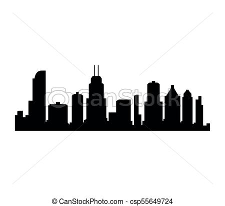 450x413 Chicago Skyline Vector Illustration