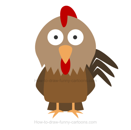 438x434 How To Draw A Chicken Icon