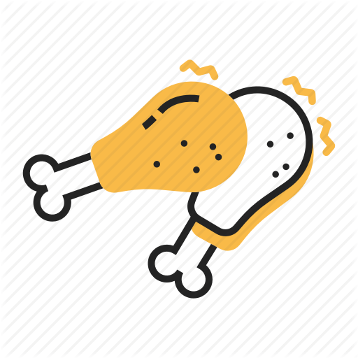 512x512 Chicken, Cuisine, Drumstick, Food, Fried, Fried Chicken, Wings Icon