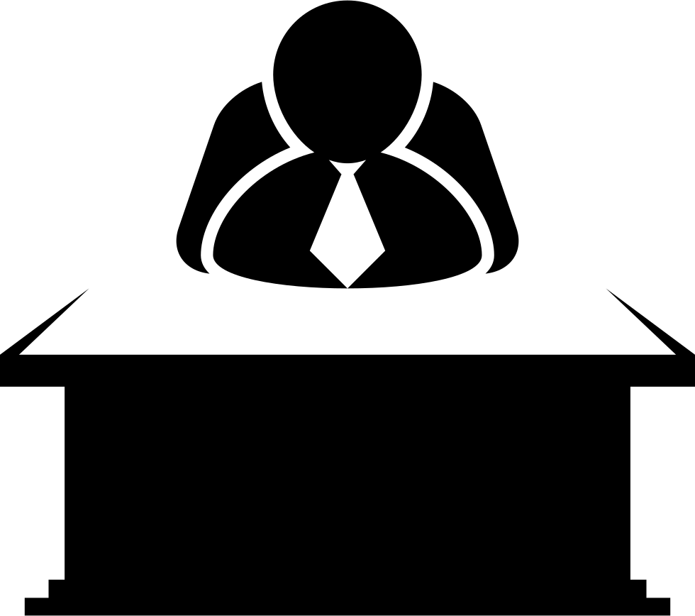 980x868 Chief Sitting Behind A Desktop Png Icon Free Download