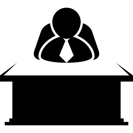 512x512 Chief Sitting Behind A Desktop Icons Free Download