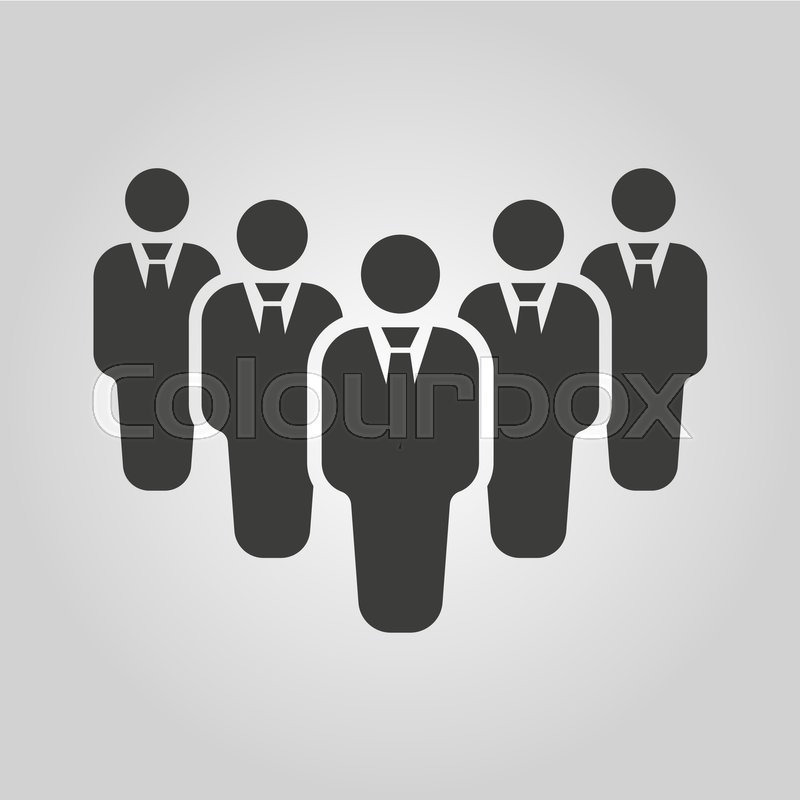 800x800 The Teamwork Icon Leader And Chief Stock Vector Colourbox