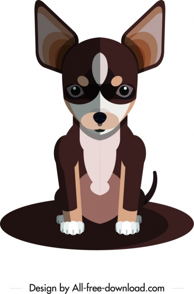 395x600 Chihuahua Dog Icon Cute Cartoon Character Free Vector In Adobe