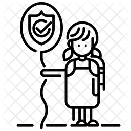 256x256 Child Care Icon Of Line Style