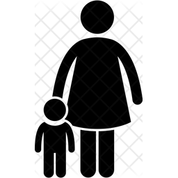 256x256 Childcare Icon Of Glyph Style